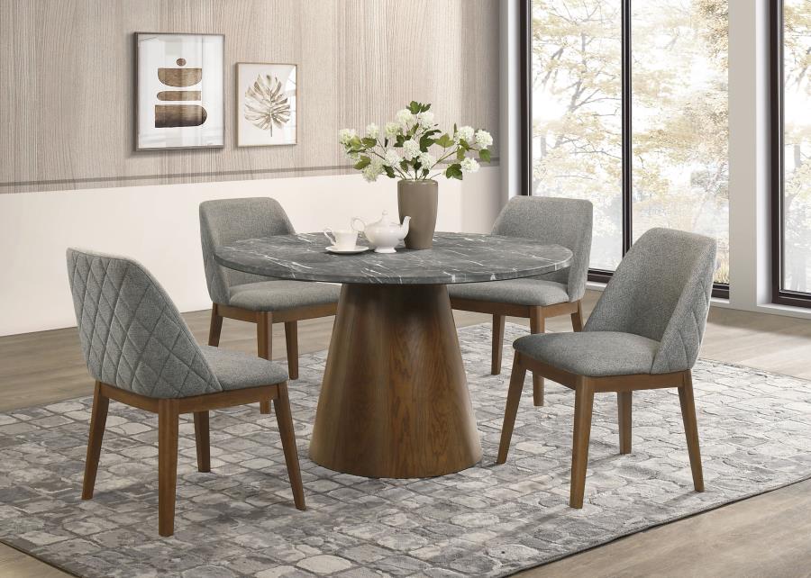 Franklin Upholstered Dining Side Chair Grey (Set of 2) view 15