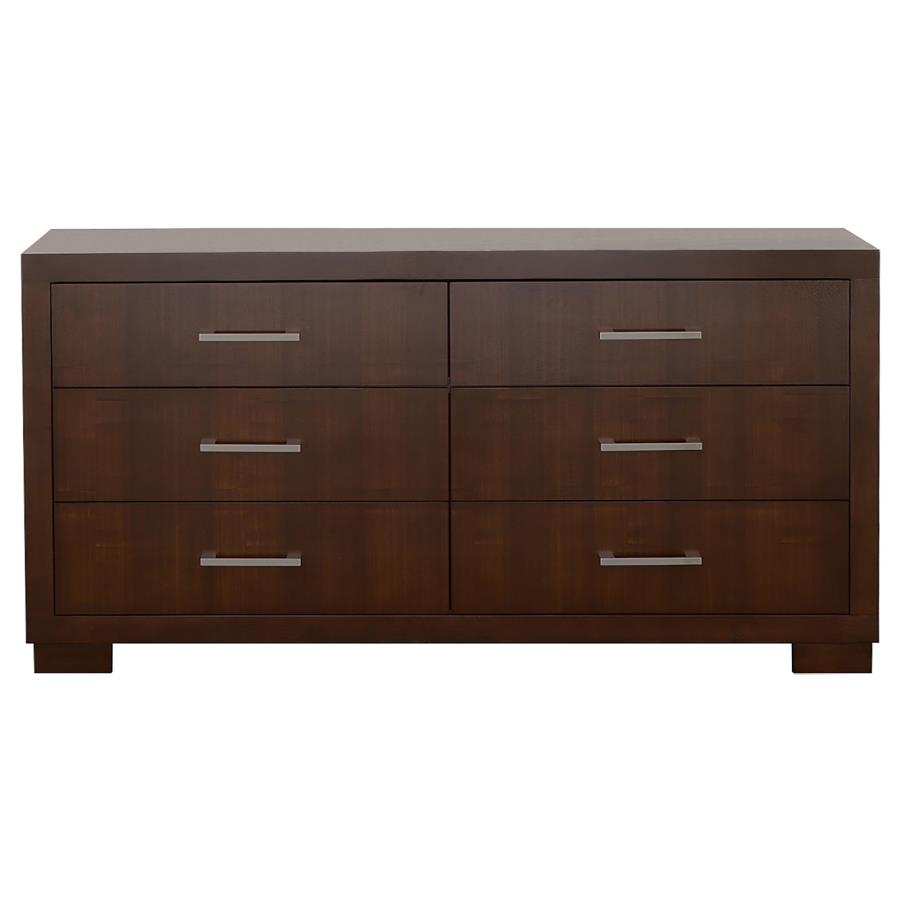 Jessica 4-piece Eastern King LED Bedroom Set Cappuccino view 9