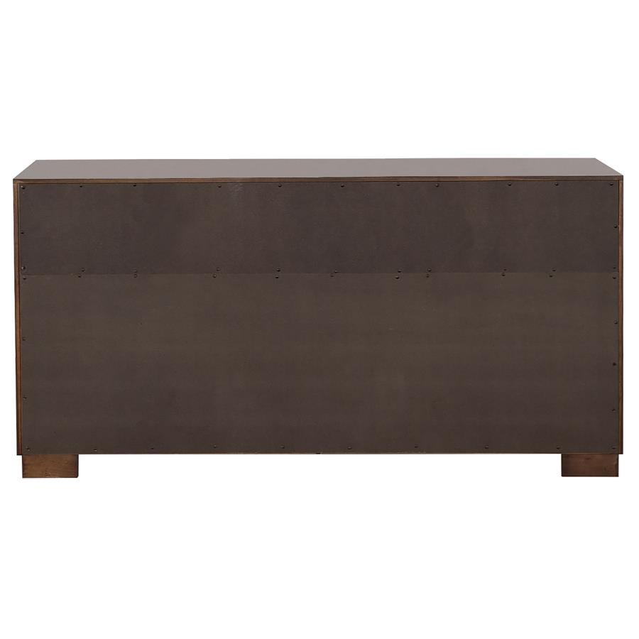 Jessica 6-piece Eastern King LED Bedroom Set Cappuccino view 9
