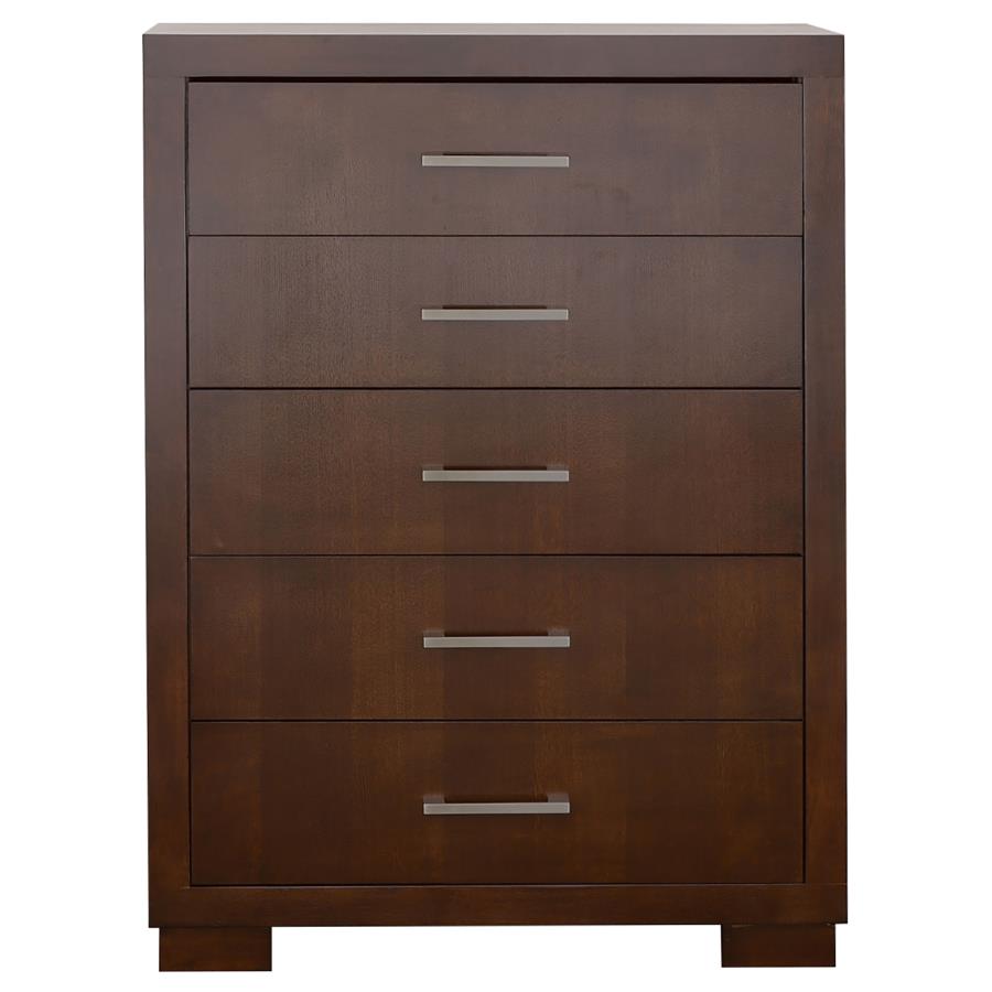 Jessica 5-piece Queen LED Bedroom Set Cappuccino view 13