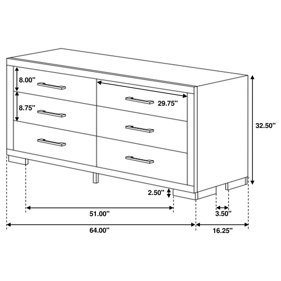Jessica 5-piece Eastern King Bedroom Set Cappuccino view 15