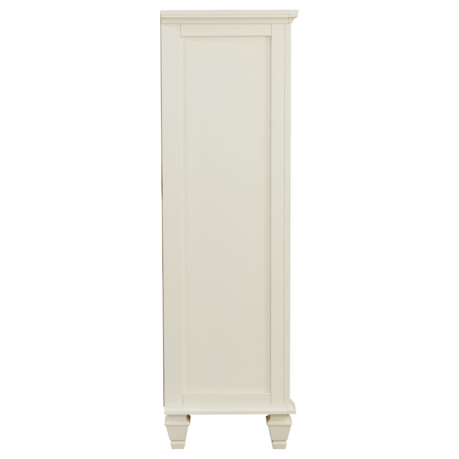 Sandy Beach 5-drawer Bedroom Chest Cream White view 9