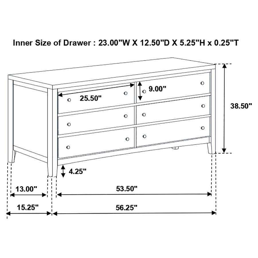 Carlton 4-piece Twin Bedroom Set Cappuccino view 19