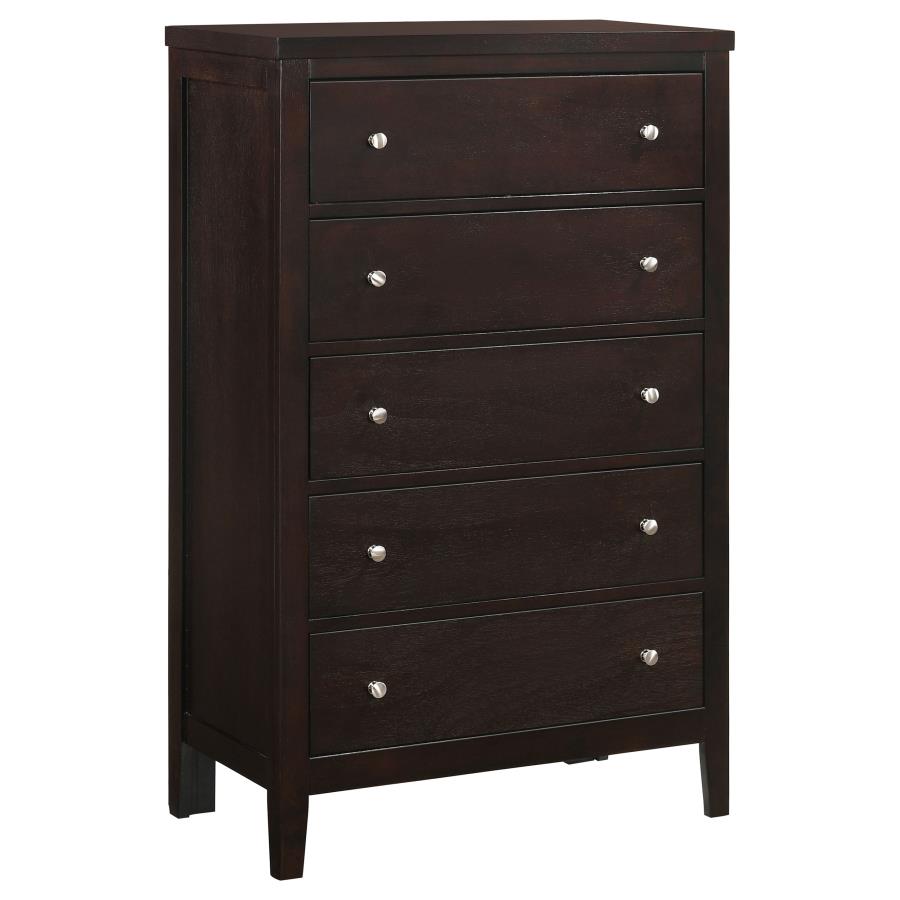 Carlton 5-piece Twin Bedroom Set Cappuccino view 11