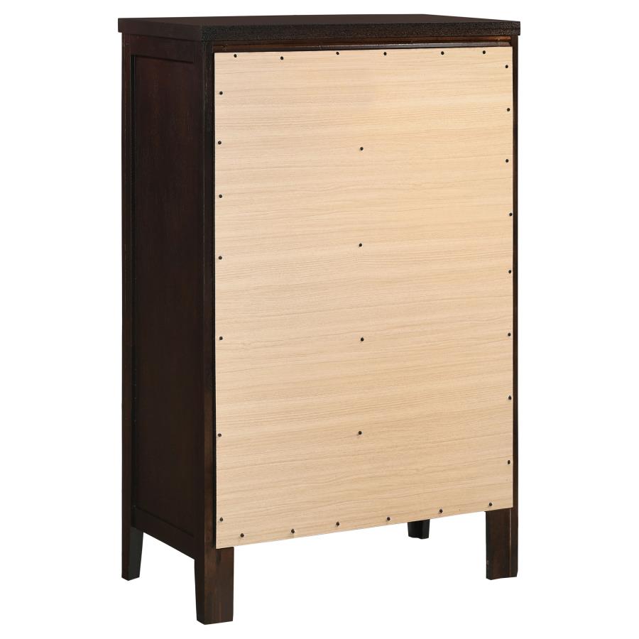 Carlton 5-piece Twin Bedroom Set Cappuccino view 12