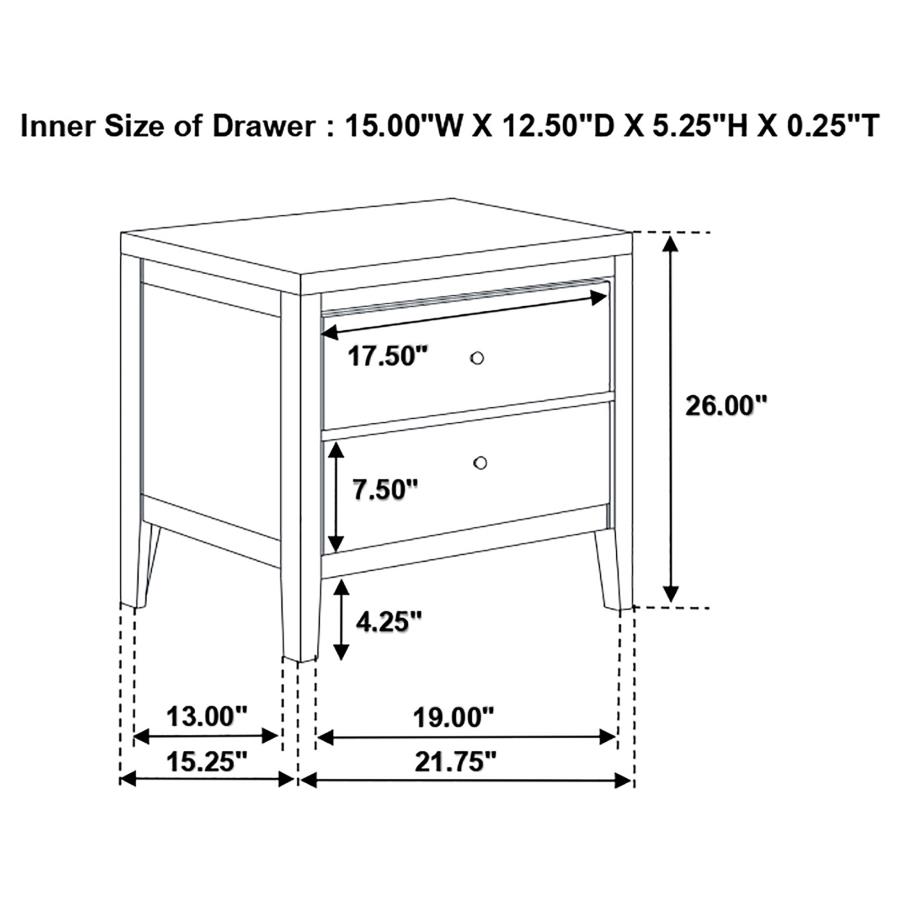 Carlton 5-piece Twin Bedroom Set Cappuccino view 17