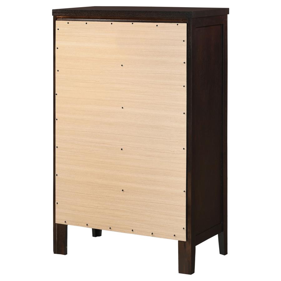 Carlton 5-drawer Bedroom Chest Cappuccino view 8