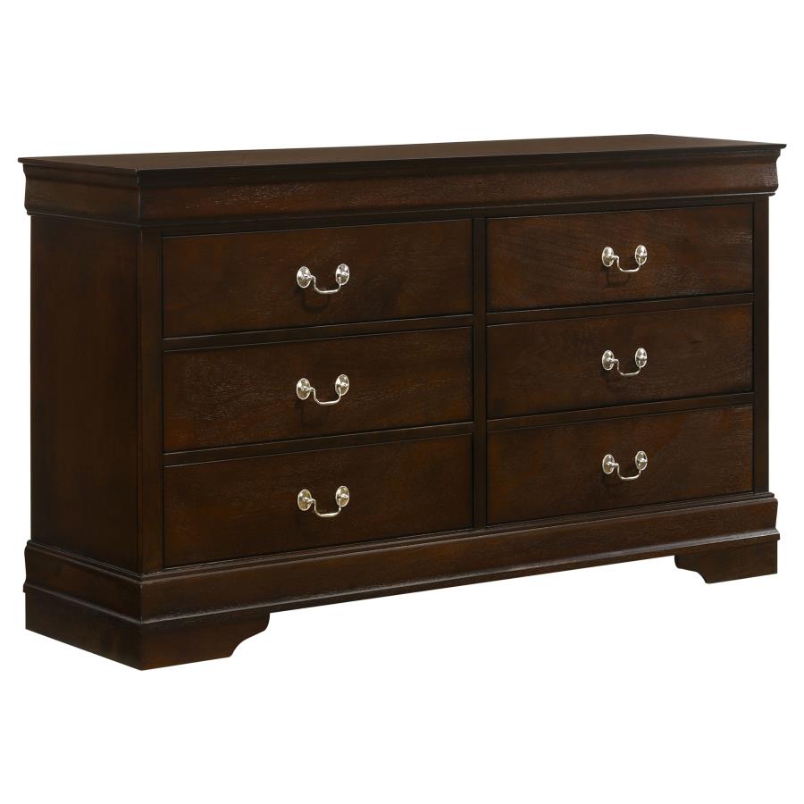 Louis Philippe 4-piece Full Bedroom Set Cappuccino view 8