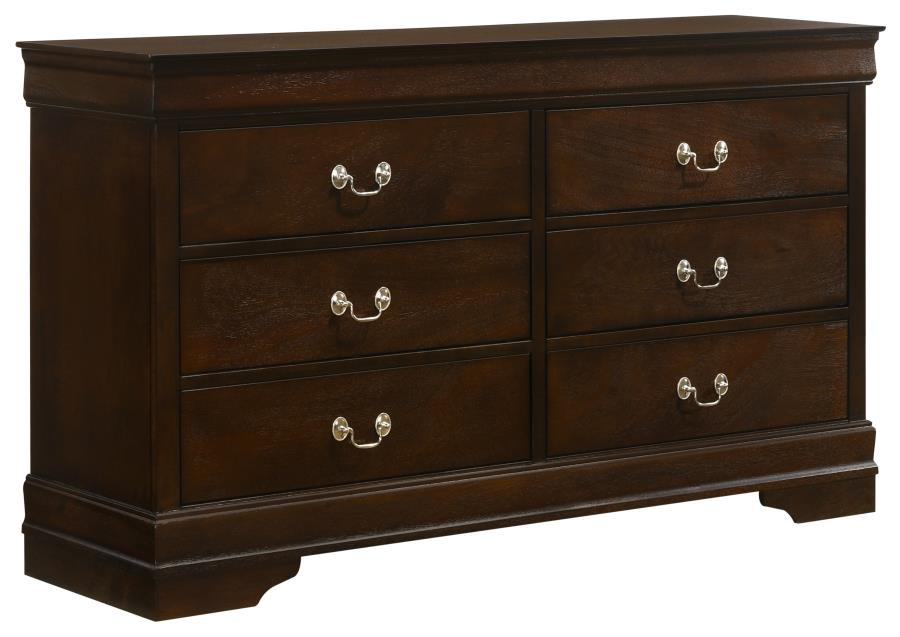 Louis Philippe 4-piece Eastern King Bedroom Set Cappuccino view 8