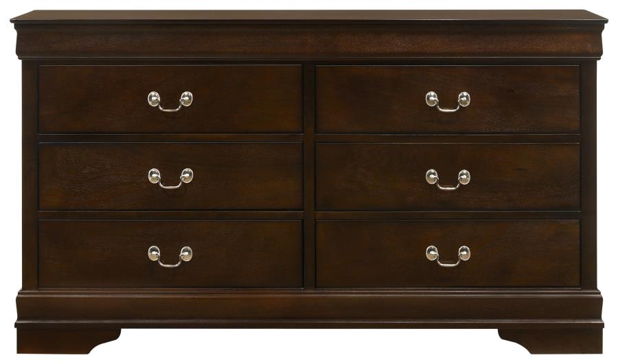 Louis Philippe 4-piece Eastern King Bedroom Set Cappuccino view 9