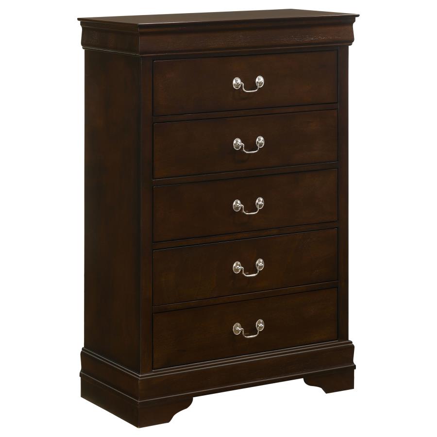 Louis Philippe 5-piece Eastern King Bedroom Set Cappuccino view 12