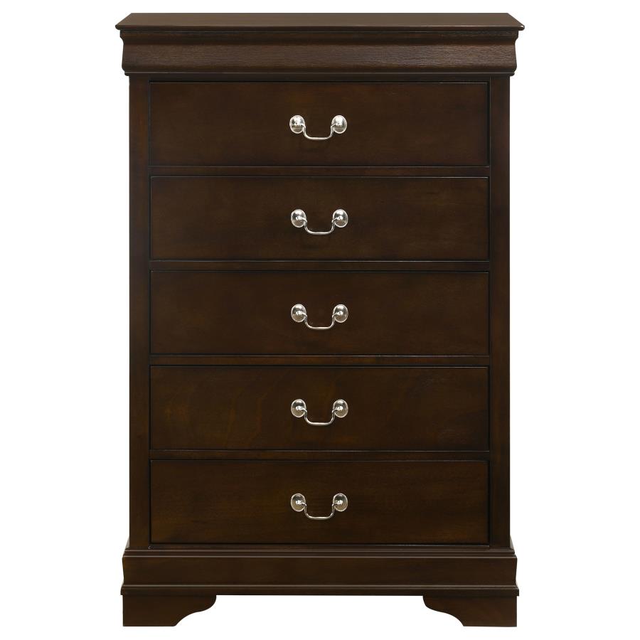 Louis Philippe 5-piece Eastern King Bedroom Set Cappuccino view 13