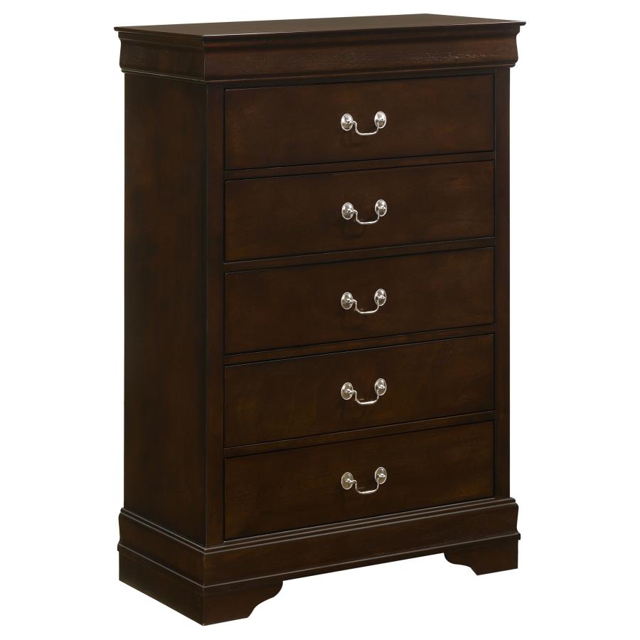 Louis Philippe 4-piece Queen Bedroom Set Cappuccino view 13