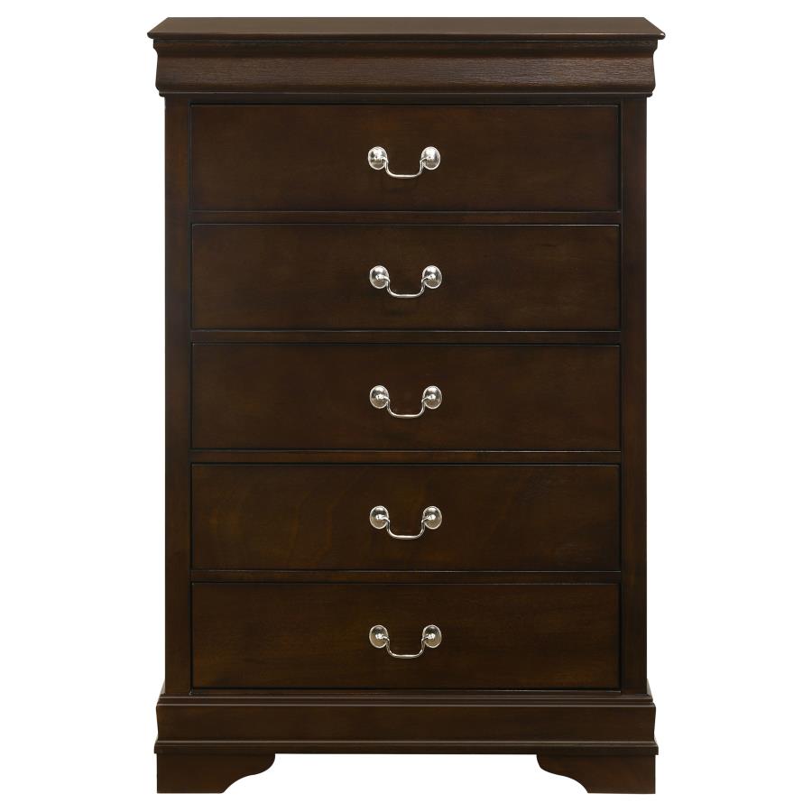 Louis Philippe 5-piece Queen Bedroom Set Cappuccino view 13