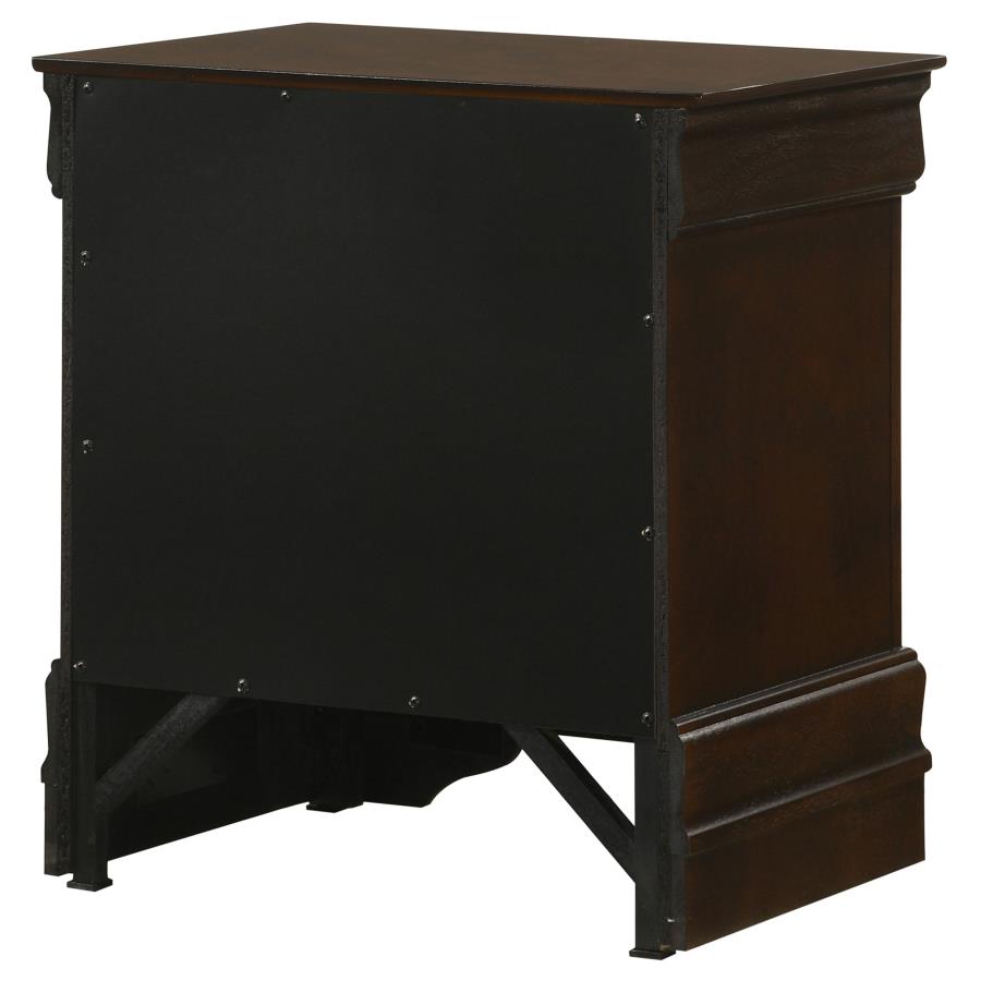 Louis Philippe 2-drawer Nightstand Cappuccino view 8
