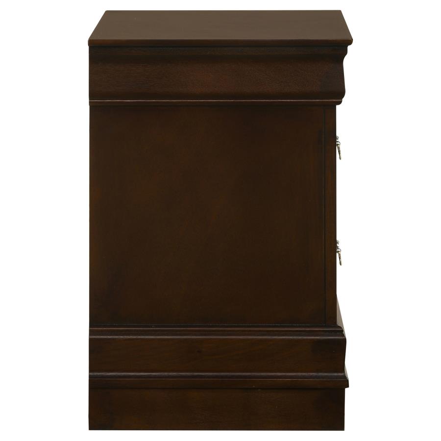 Louis Philippe 2-drawer Nightstand Cappuccino view 9