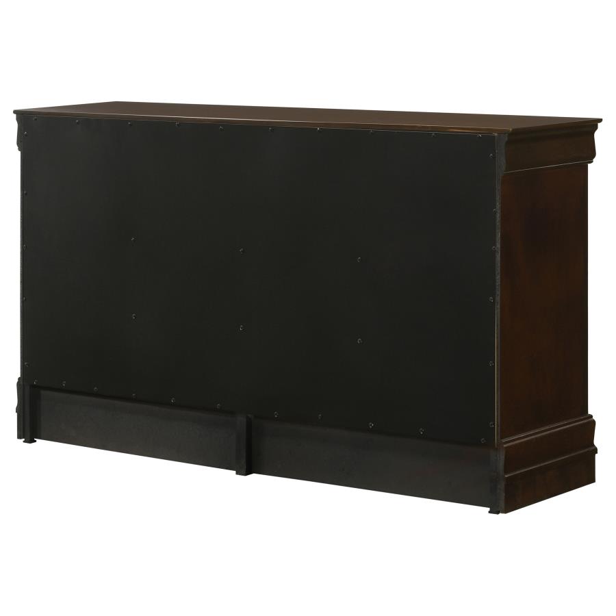 Louis Philippe 6-drawer Dresser Cappuccino view 8