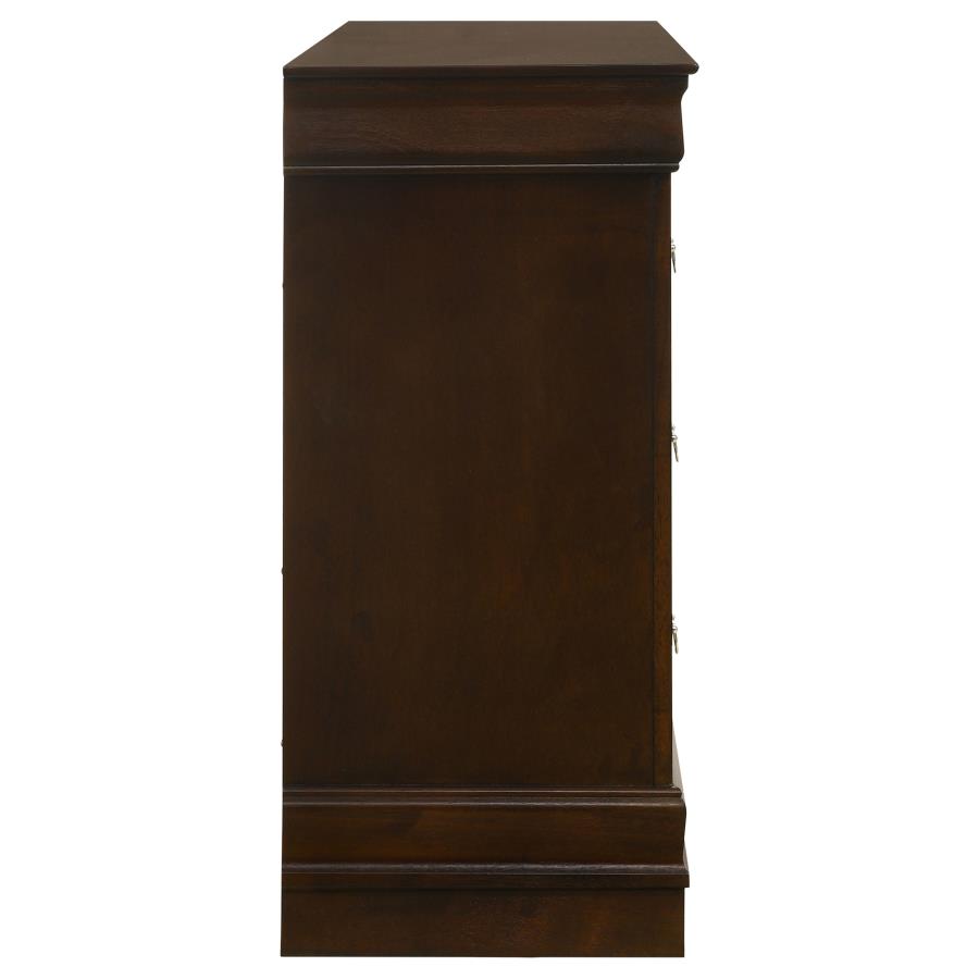 Louis Philippe 6-drawer Dresser Cappuccino view 9
