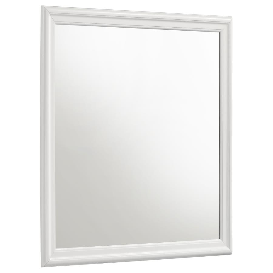 Louis Philippe 4-piece Full Bedroom Set White view 9