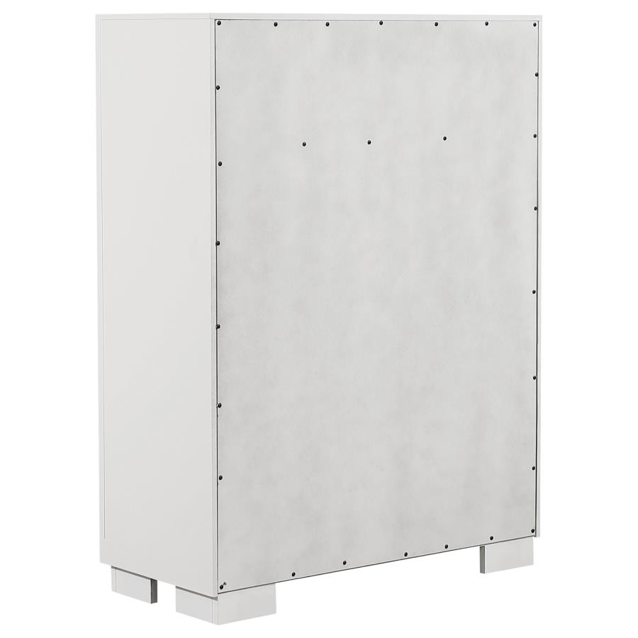 Jessica 5-piece Queen LED Bedroom Set Snow White view 12