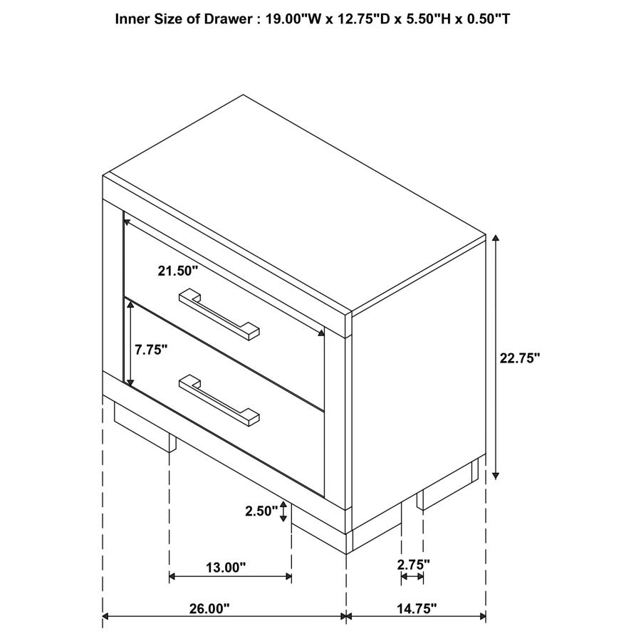 Jessica 5-piece Queen LED Bedroom Set Snow White view 17