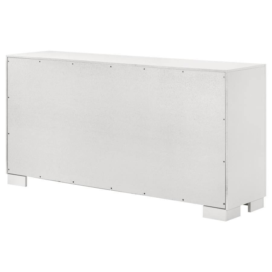Jessica 6-drawer Dresser Snow White view 8