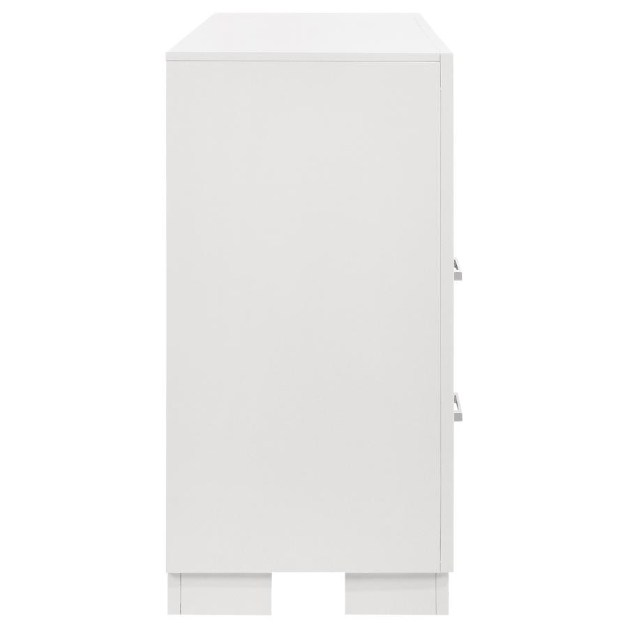 Jessica 6-drawer Dresser Snow White view 9