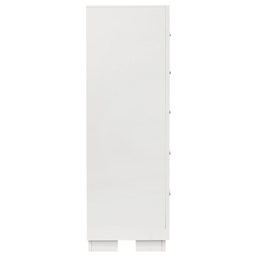 Jessica 5-drawer Bedroom Chest Snow White view 9