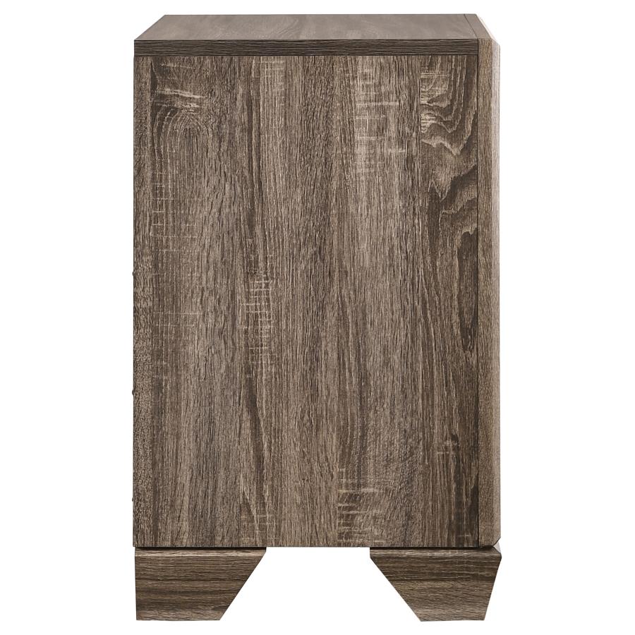 Kauffman 2-drawer Nightstand Washed Taupe view 9