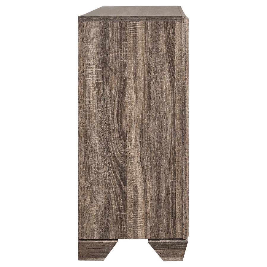 Kauffman 6-drawer Dresser Washed Taupe view 9