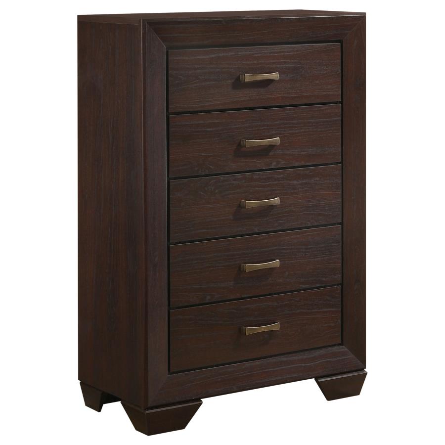 Kauffman 5-piece Queen Bedroom Set Dark Cocoa view 11