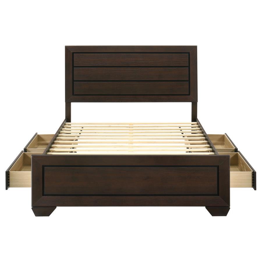 Kauffman Wood Queen Storage Panel Bed Dark Cocoa view 8