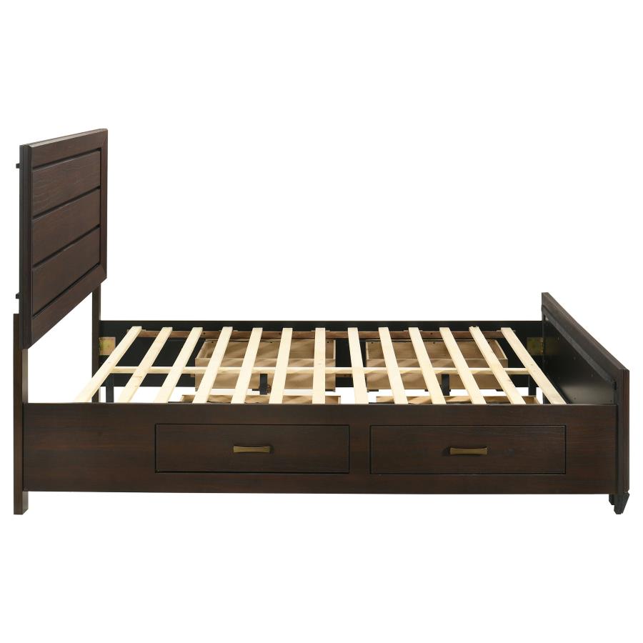 Kauffman Wood Queen Storage Panel Bed Dark Cocoa view 10