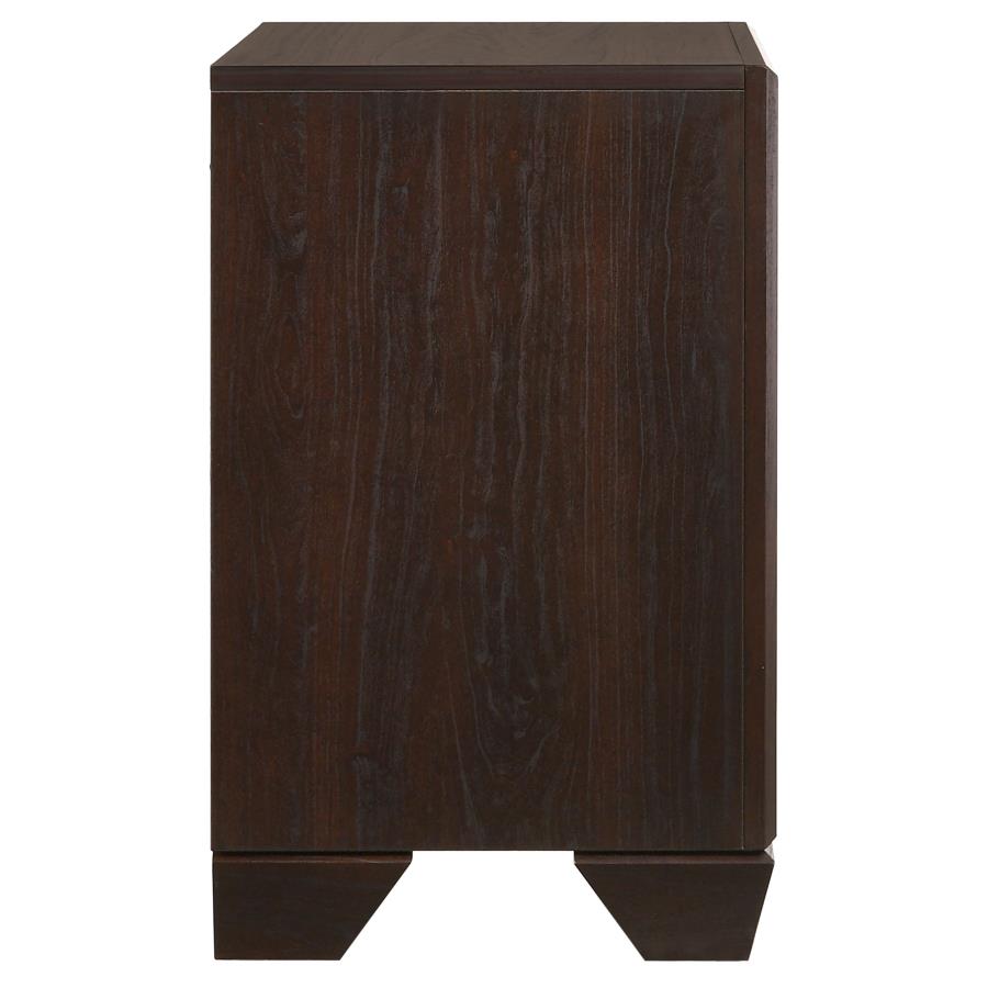 Kauffman 2-drawer Nightstand Dark Cocoa view 9