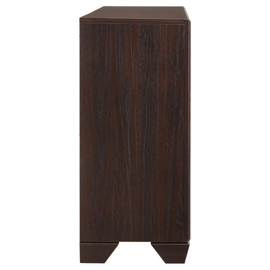 Kauffman 6-drawer Dresser Dark Cocoa view 9