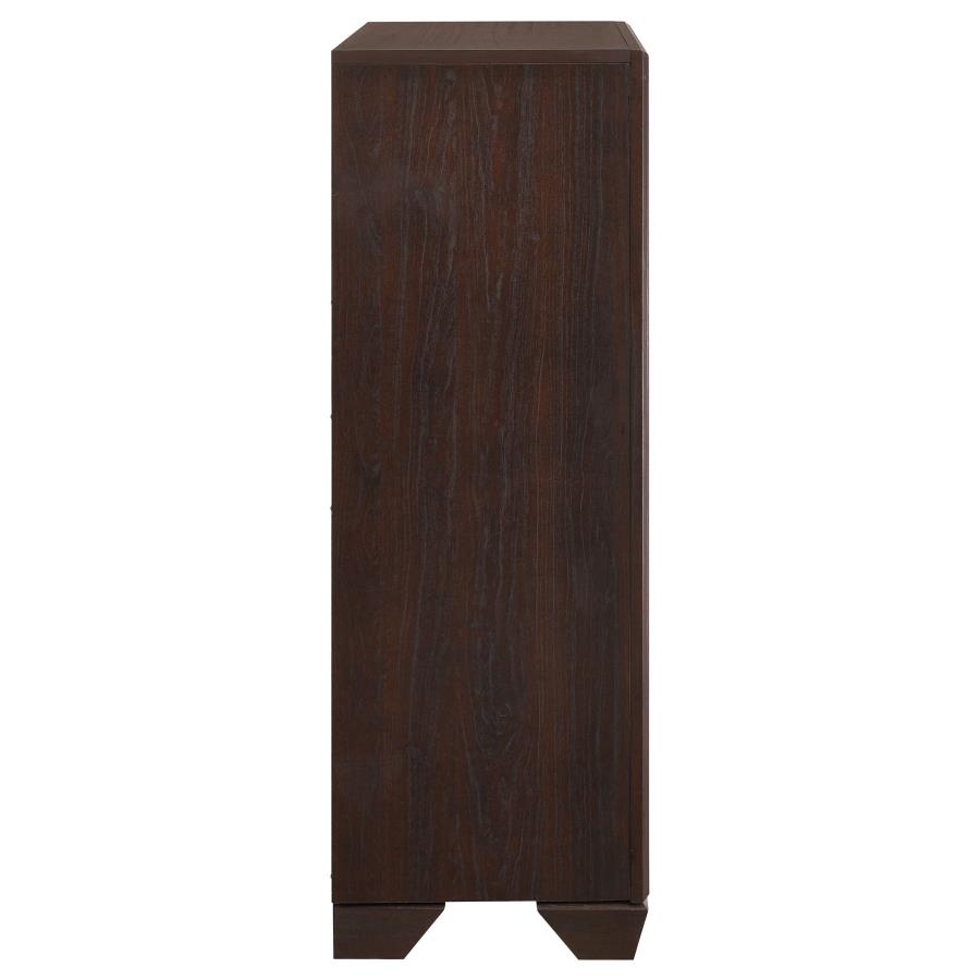 Kauffman 5-drawer Bedroom Chest Dark Cocoa view 9