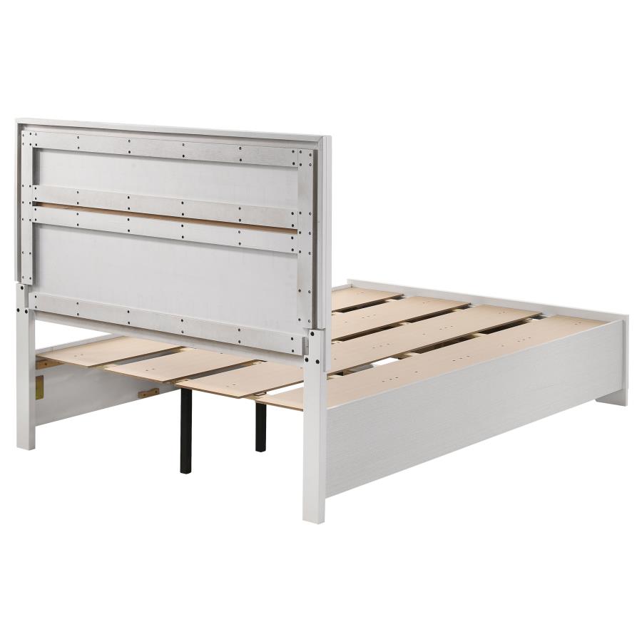 Miranda 51-inch Wood Full Storage Panel Bed White view 8