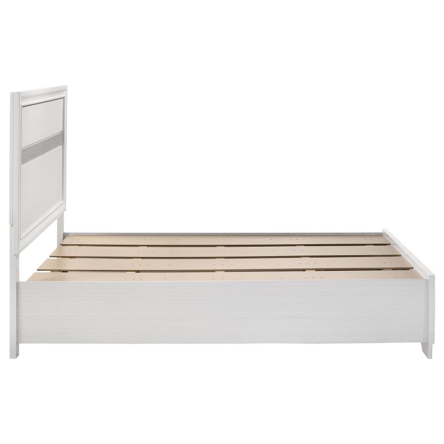 Miranda 51-inch Wood Full Storage Panel Bed White view 9