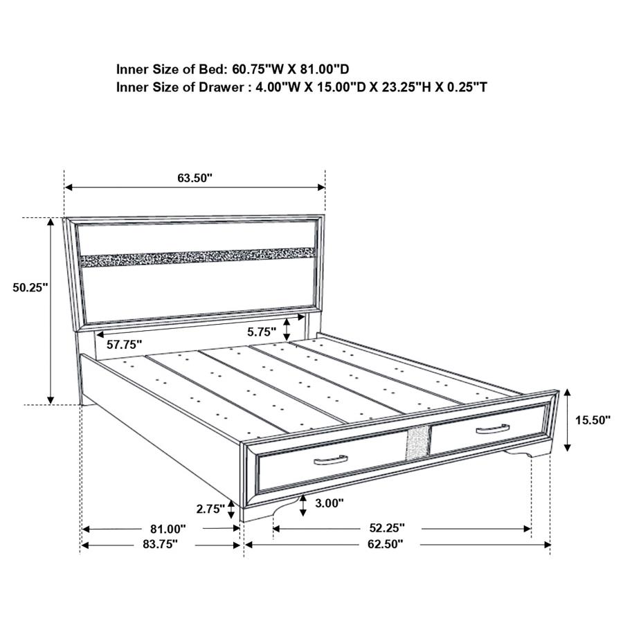 Miranda 4-piece Queen Bedroom Set White view 14