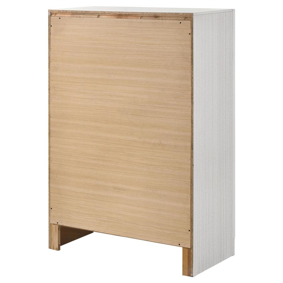 Miranda 6-drawer Bedroom Chest White view 8