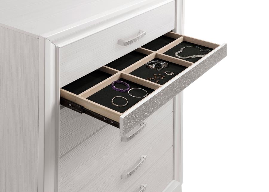 Miranda 6-drawer Bedroom Chest White view 10