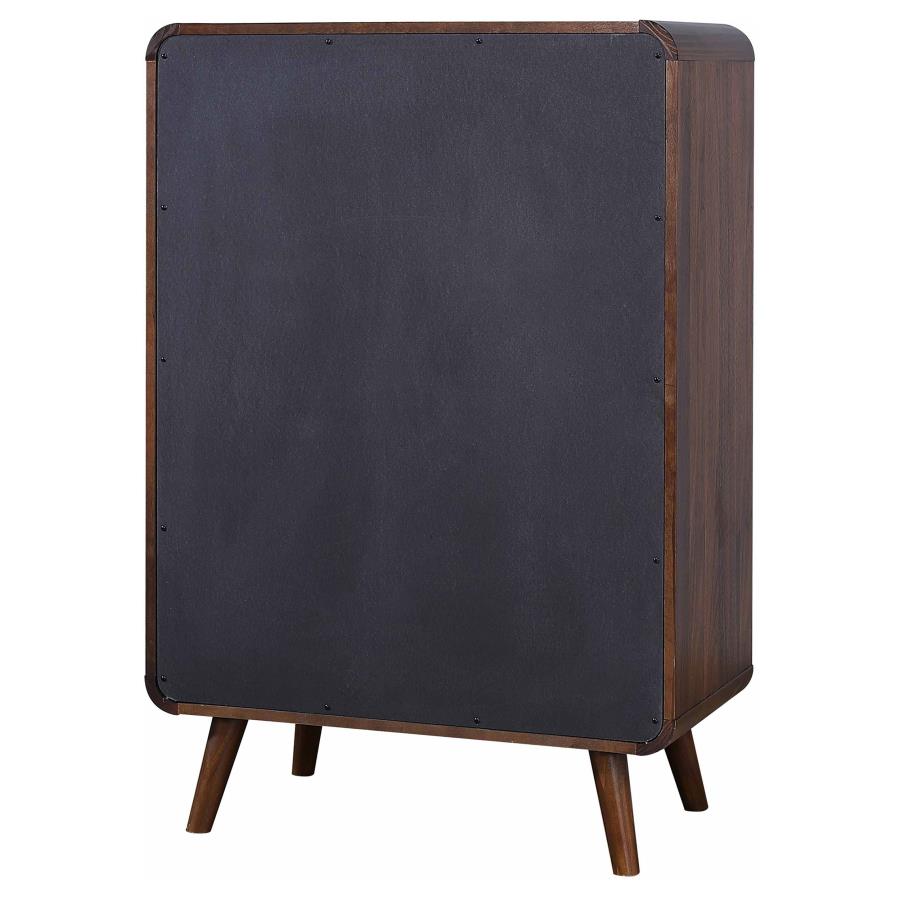 Robyn 5-drawer Bedroom Chest of Drawers Dark Walnut view 8