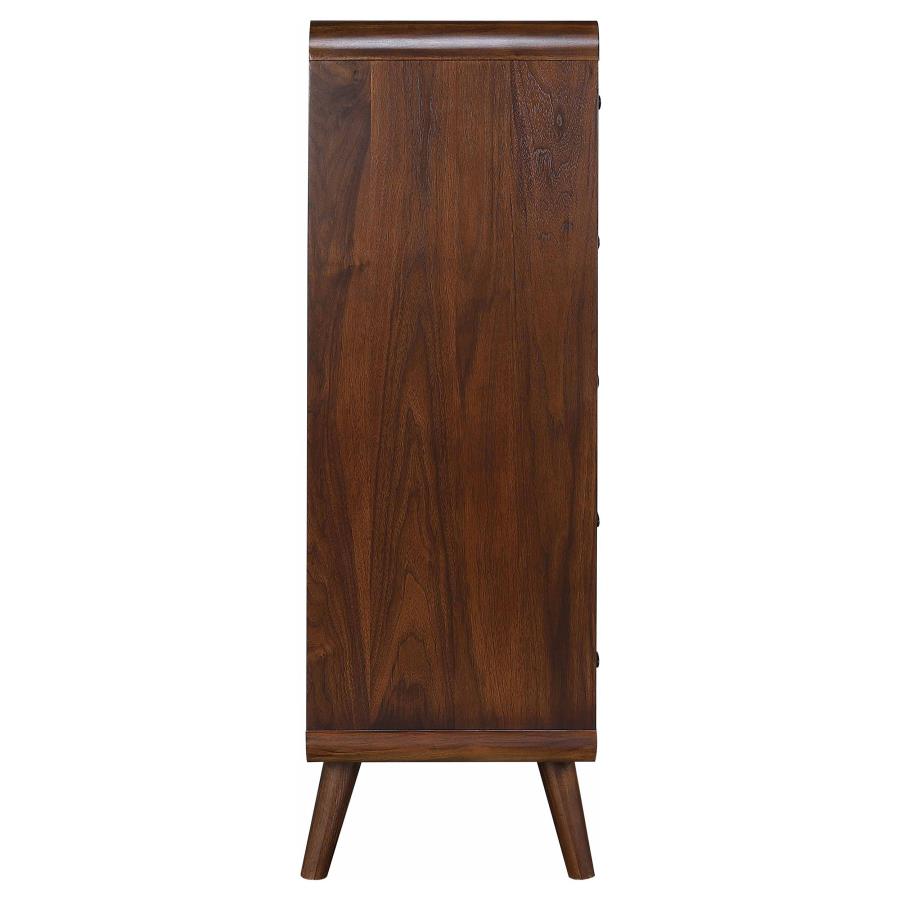 Robyn 5-drawer Bedroom Chest of Drawers Dark Walnut view 9