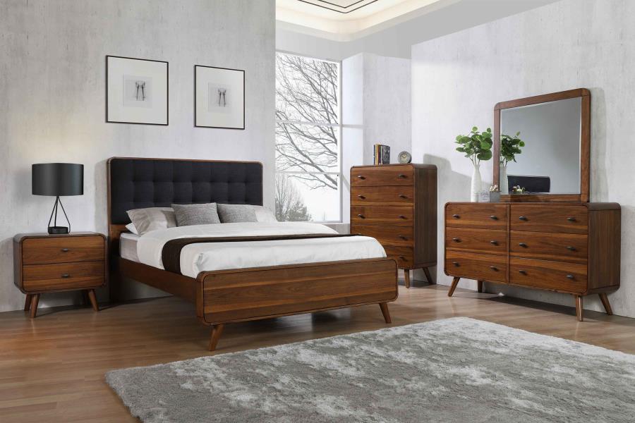 Robyn 5-drawer Bedroom Chest of Drawers Dark Walnut view 12