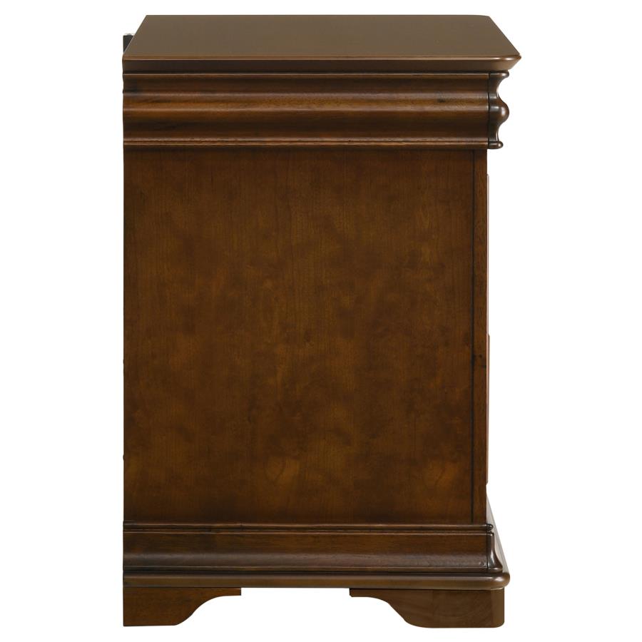Garland 3-drawer Nightstand Bedside Table Brown Cherry view 9