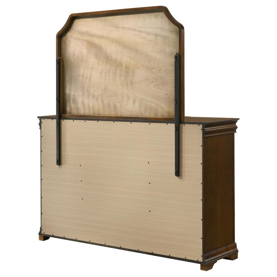 Garland 11-drawer Bedroom Dresser with Mirror Brown Cherry view 8