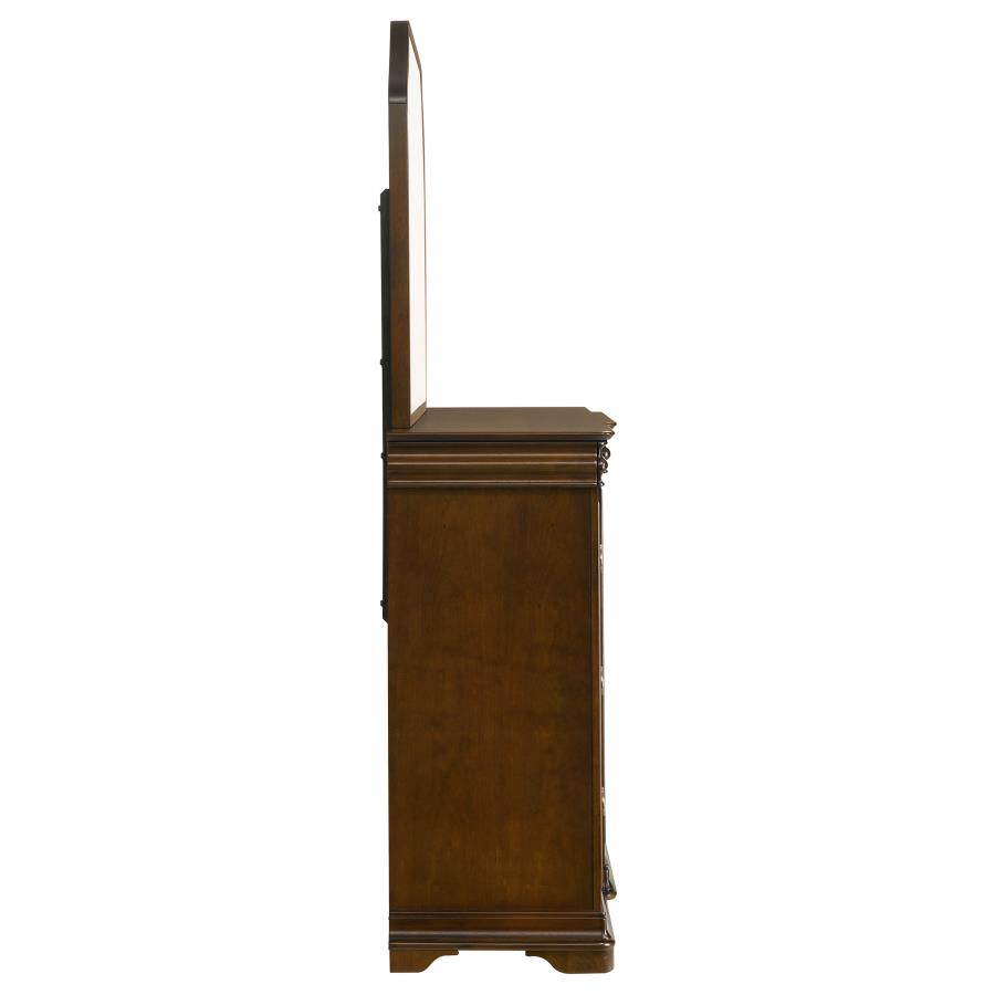 Garland 11-drawer Bedroom Dresser with Mirror Brown Cherry view 9