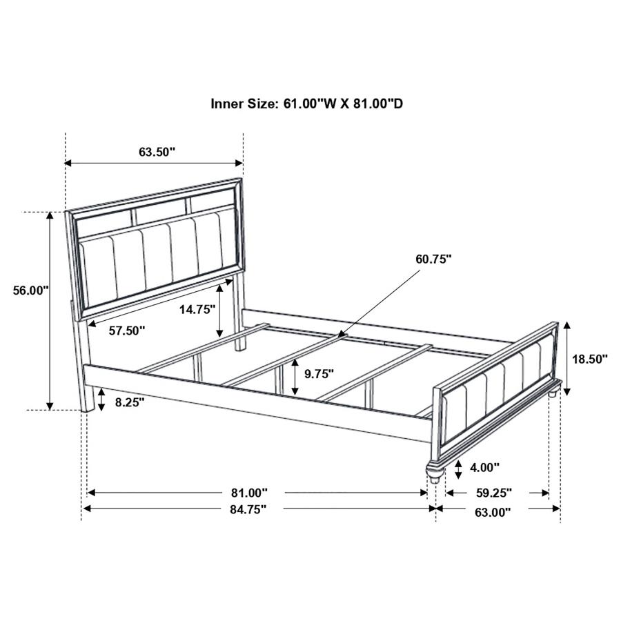 Barzini 4-piece Queen Bedroom Set White view 16