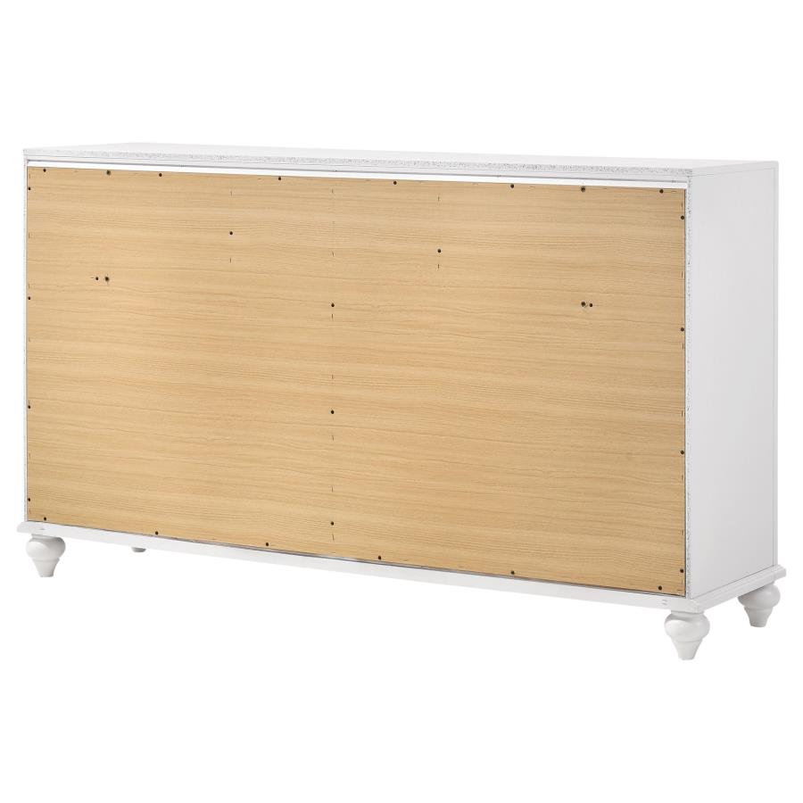 Barzini 7-drawer Dresser White view 8