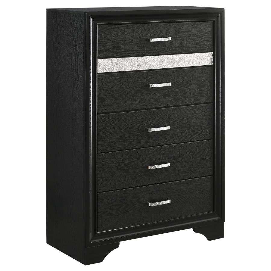 Miranda 5-piece Full Bedroom Set Black view 11